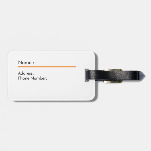 Cute sea otter ラゲッジタグ (裏面横)