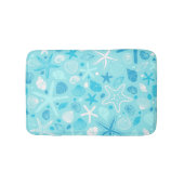Cute Sea Pattern Bath Mat, Turquoise Kids Decor バスマット (正面)