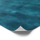 Cute Sea Turtle and  Fish Swimming Poster ポスター (角)