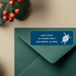 CUTE SEA TURTLE HONUメール ラベル