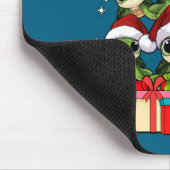 Cute Sea Turtle Le Ocean Christmas Tree Xmas Hat L マウスパッド (コーナー)