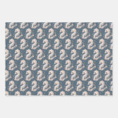 Cute Seahorse ラッピングペーパーシート (正面3)