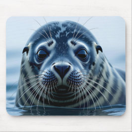 Cute Seal Close up マウスパッド