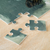 Cute Seal in Bubble Bath Jigsaw Puzzle ジグソーパズル (側面)