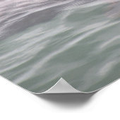 Cute Seal Swimming at the Fish Market Poster ポスター (角)