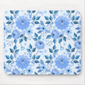 cute Seamless pattern with flowers and leaves on b マウスパッド (正面)