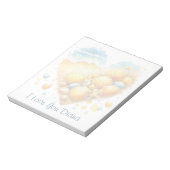 Cute Seashell Heart Beach Love Valentine's Day ノートパッド (回転)