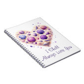 Cute Seashell Heart Beach Love Valentine's Day ノートブック (右側)