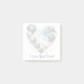 Cute Seashell Heart Beach Love Valentine's Day ポストイット (正面)