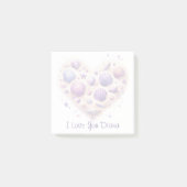 Cute Seashell Heart Beach Love Valentine's Day ポストイット (正面)