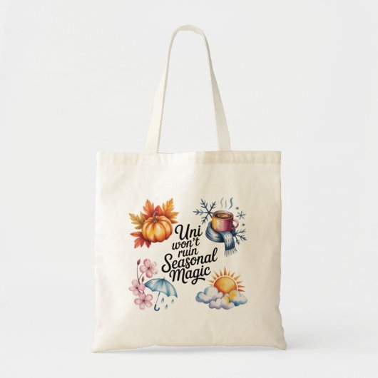 Cute Seasonal Magic College Tote bag トートバッグ (正面)