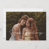 Cute Season's Greetings Familyの写真 シーズンカード (正面)