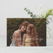 Cute Season's Greetings Familyの写真 シーズンカード (スタンド正面)