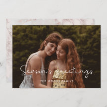 Cute Season's Greetings Familyの写真