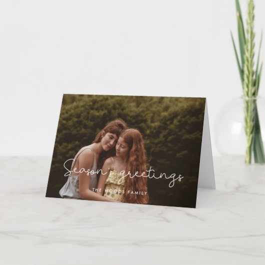 Cute Season's Greetings Familyの写真 シーズンカード (正面)