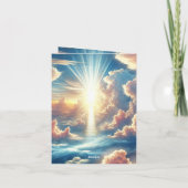 Cute sent from Heaven Angel add message  ノートカード (裏面)