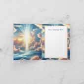 Cute sent from Heaven Angel add message  ノートカード (内部)