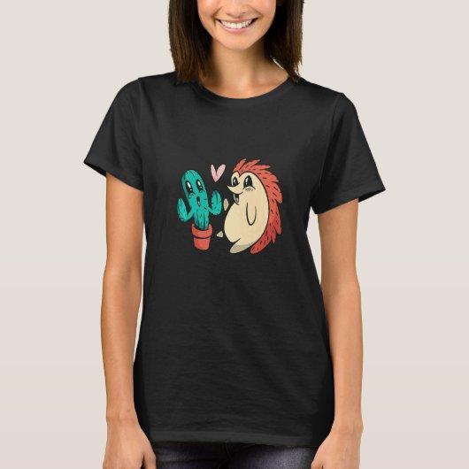 Cute Serape Cactus And Hedgehog Cactus plants Mexi Tシャツ (正面)