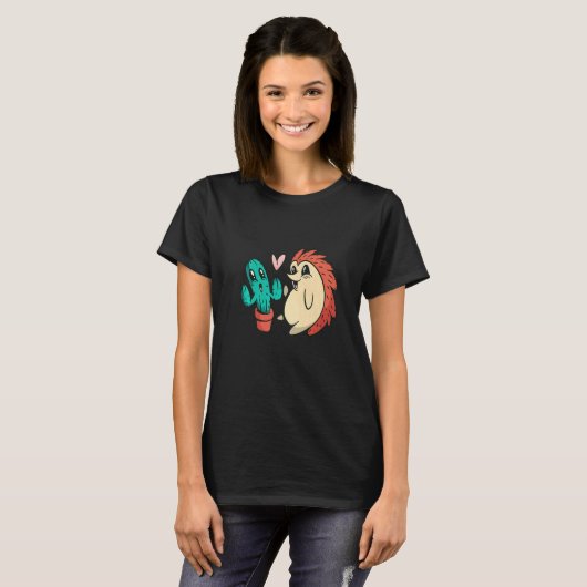 Cute Serape Cactus And Hedgehog Cactus plants Mexi Tシャツ (正面フル)