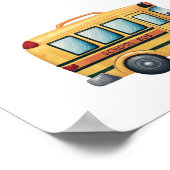 Cute Service Vehicle Birthday bash welcome sign ポスター (角)