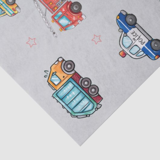 Cute Service Vehicles 薄葉紙 (詳細)