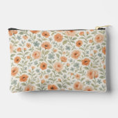 Cute Shabby Chic French Floral Toiletry Bag アクセサリーポーチ (裏面)