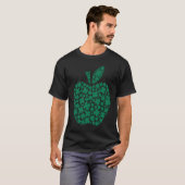Cute Shamrock C Apple Teacher Student St Patrick's Tシャツ (正面フル)
