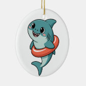 Cute Shark Baby With Float | Kids セラミックオーナメント (右)