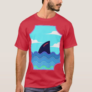 Cute Shark Fin for Shark Lovers Tシャツ