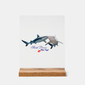 Cute Shark lovers Shot Glass アクリルサイン (正面)