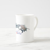 Cute Shark lovers Shot Glass ボーンチャイナマグカップ (正面右)