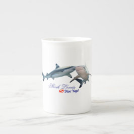 Cute Shark lovers Shot Glass ボーンチャイナマグカップ
