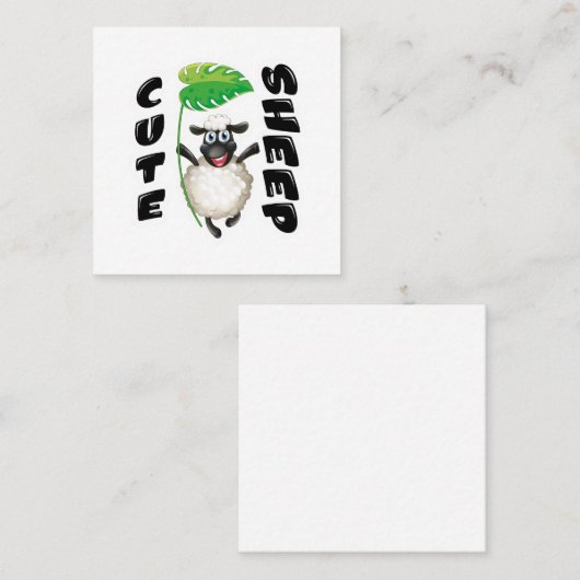 CUTE SHEEP スクエア名刺 (正面/裏面)