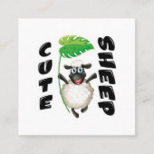CUTE SHEEP スクエア名刺 (正面)