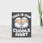 Cute Sheep Couple This Is Our Cuddle  カード (正面)