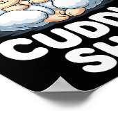 Cute Sheep Couple This Is Our Cuddle ポスター (角)