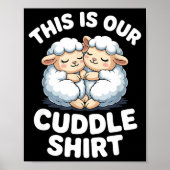 Cute Sheep Couple This Is Our Cuddle  ポスター (正面)