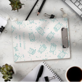 Cute Sheep – Whimsical Seamless Pattern クリップボード