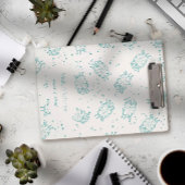 Cute Sheep – Whimsical Seamless Pattern ミニクリップボード