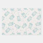Cute Sheep – Whimsical Seamless Pattern ラッピングペーパーシート (正面)