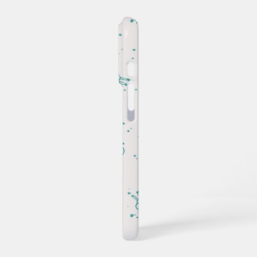 Cute Sheep – Whimsical Seamless Pattern iPhoneケース (左側面)