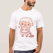 Cute Sheep With Wool Sweater Funny Tシャツ (正面)