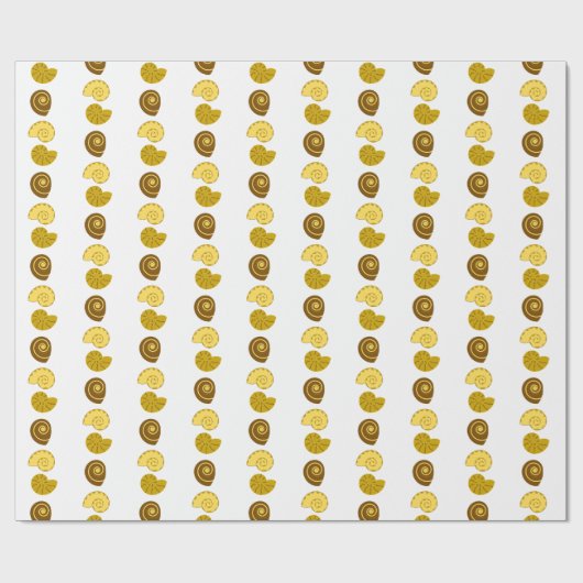 Cute shell arrangement on  ラッピングペーパー (フラット)