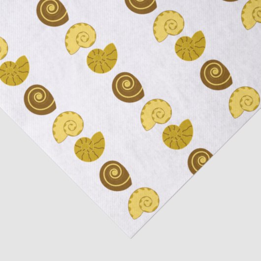 Cute shell arrangement on  薄葉紙 (詳細)