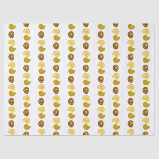 Cute shell arrangement on  薄葉紙 (正面)