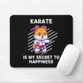 Cute Shi Inu Karate Is My Secret To Happiness Shi  マウスパッド (マウス)