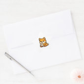 Cute Shiba Inu Coffee Star Sticker 星シール (封筒)