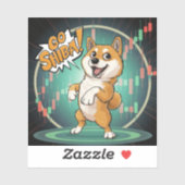 Cute Shiba Inu Dog シール (シート)