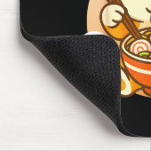 Cute Shiba Inu Dog Ramen Noodles Bowl Anime Kawaii マウスパッド (コーナー)