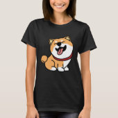 Cute Shiba Inu Dog Tシャツ (正面)